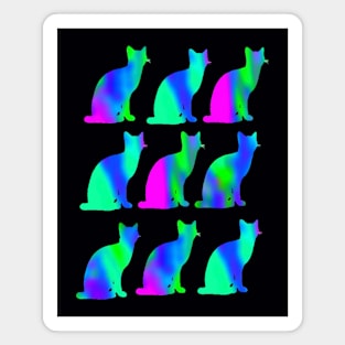 Neon Kitties! Magnet